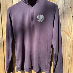 Malbon Quarter-Zip - Small - Black/Dark Grey